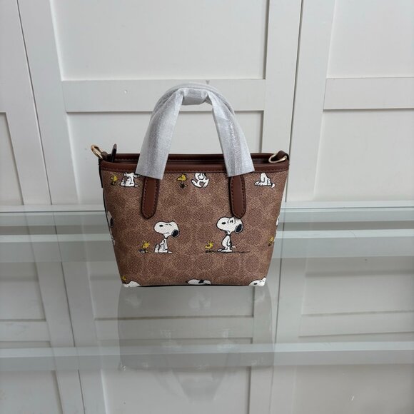 COACH new women's mini city tote bag/crossbody shopping bag - Picture 3 of 8